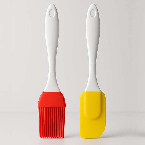 Spatula and Pastry Brush for Cake Decoration