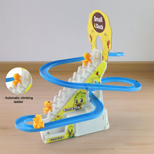 LALA Small Duck Climb Stairs Toy Roller Coaster with Flashing Lights & Music (3 Ducks)
