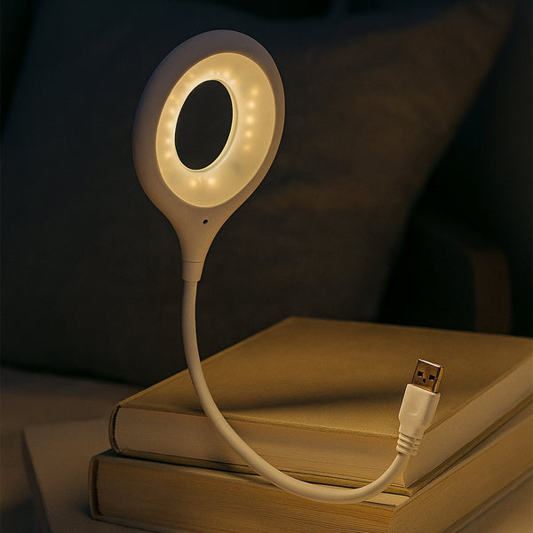 LED USB Light for Laptop, 16 LED Night Lights for Bedroom, Lightweight Small LED Reading Light Lamp with Flexible Neck, Desk Light for Home, Travel, Study, Office (1 Pc)