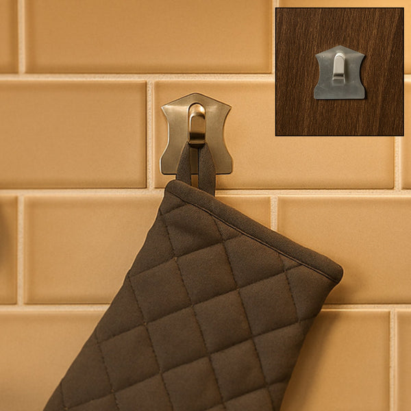 Self-Adhesive Stainless Hooks – Waterproof for Robes, Coats & Towels