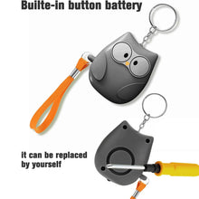 Portable Owl Shape Personal Safety Alarm Keychain